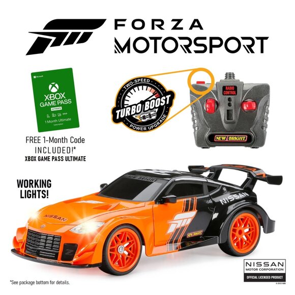 New Bright Nissan Z Forza Motorsport 1:16 RC Car + 1 Month Free XBOX Game Pass - Picture 2 of 3